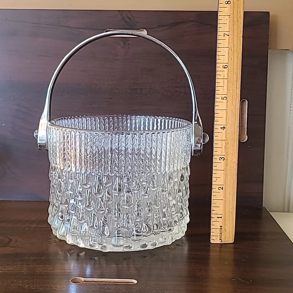 Vintage Teleflora Glass Ice Bucket